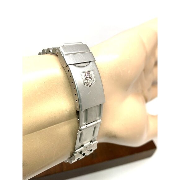 Tag Heuer Unisex Watch WA1214 Professional Swiss Quartz Red Black Dial 34mm - Picture 10 of 14